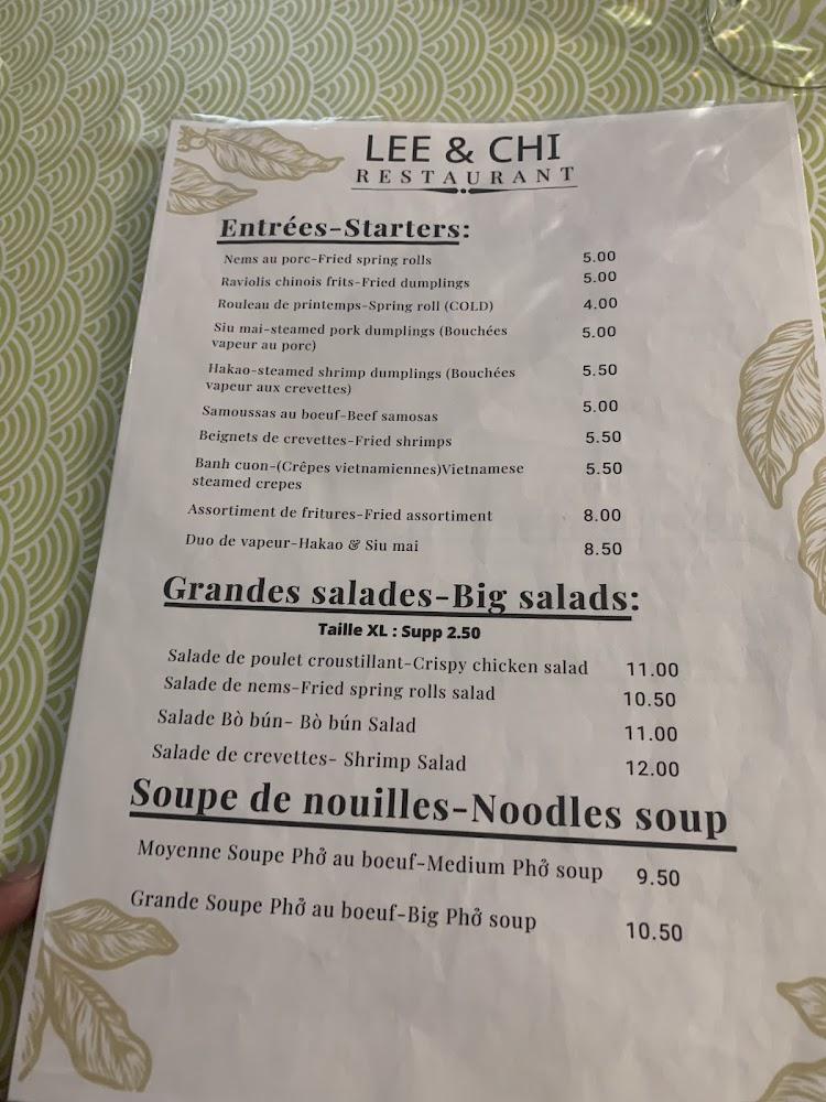 Lee & Chi - Menu Image 3