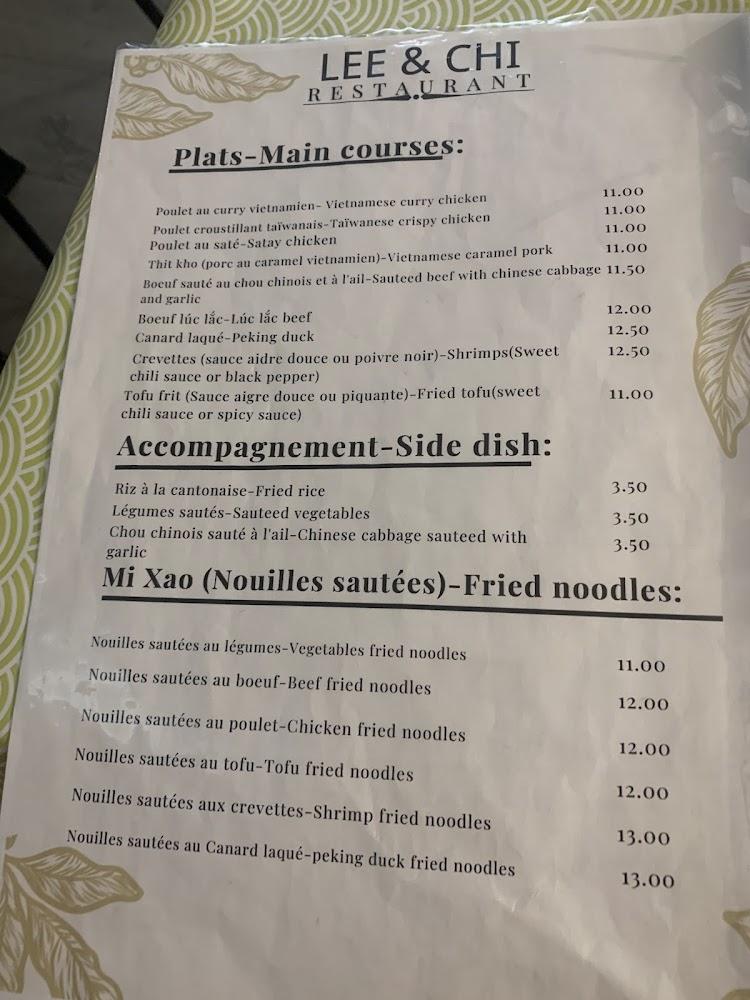 Lee & Chi - Menu Image 4